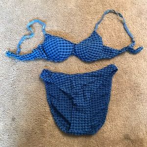 Women’s Two Piece Blue Bathing suit